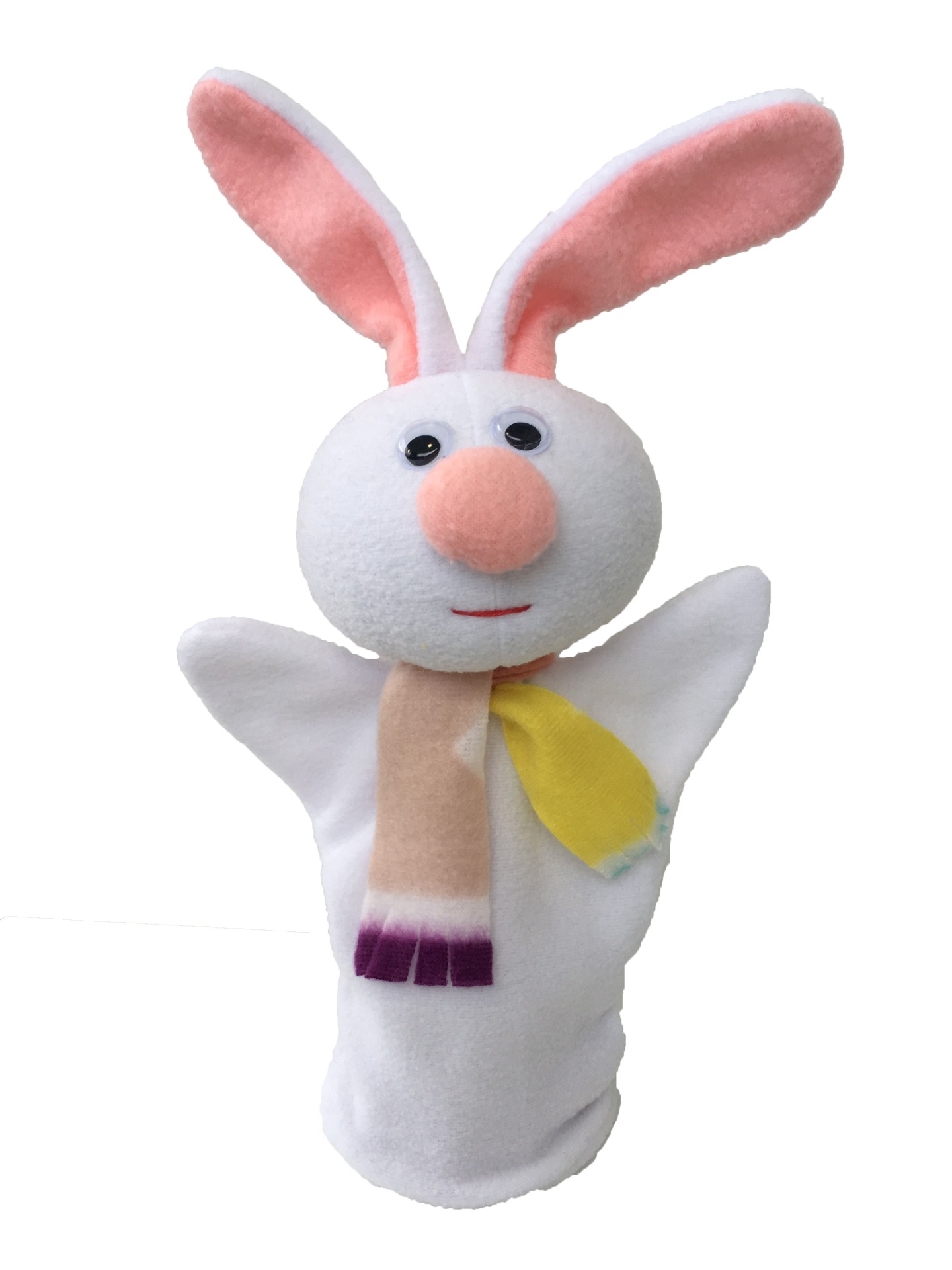 Зайчик белый кукла-перчатка