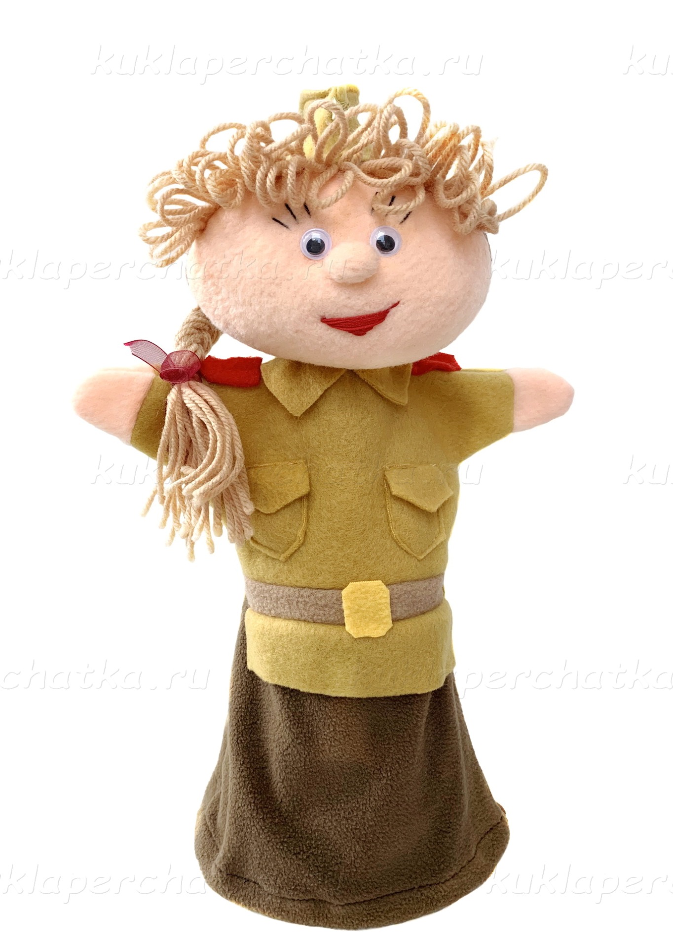 Солдатка / Военнослужащая кукла-перчатка