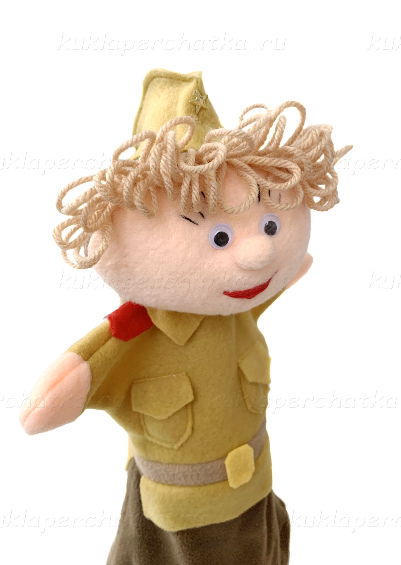 Солдатка / Военнослужащая кукла-перчатка