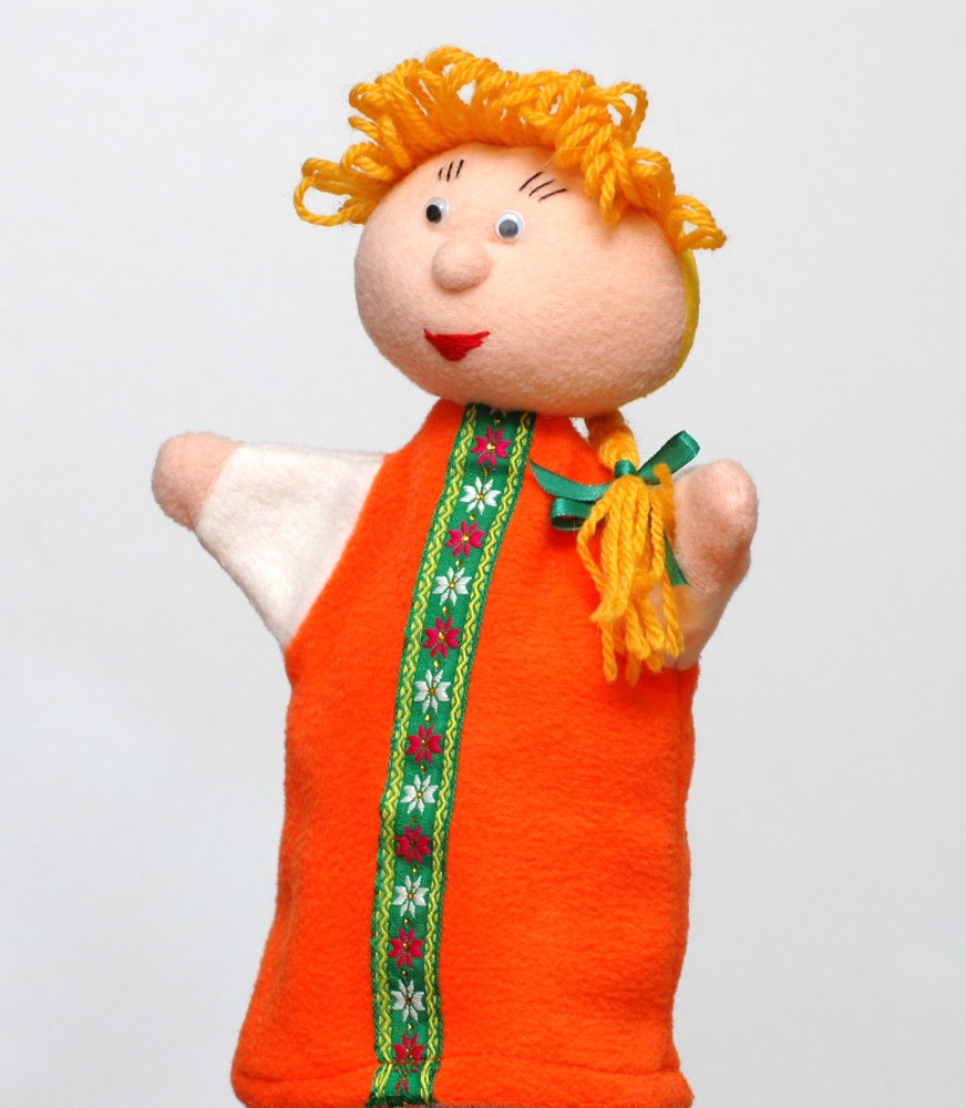 Девочка Марфушенька (внучка) кукла-перчатка