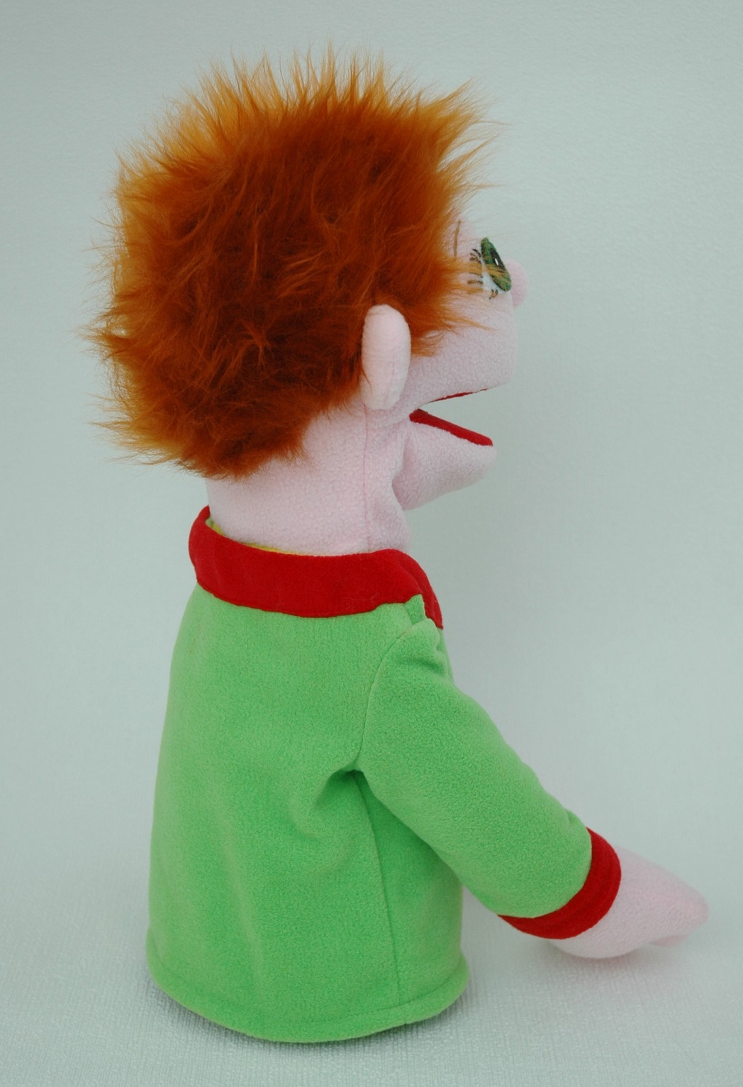 Мальчик Рыжик - кукла-маппет с открывающимся ртом, 40-45 см.