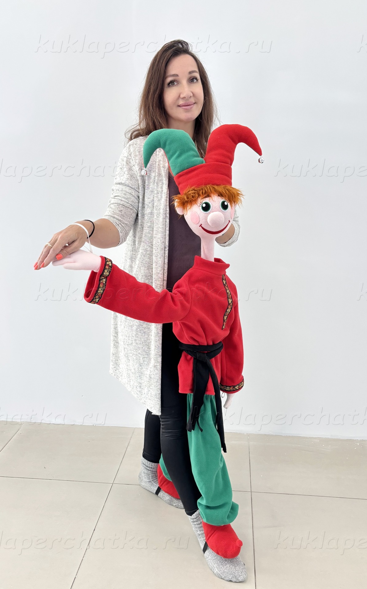 Петрушка - напольная / планшетная кукла, 150 см.