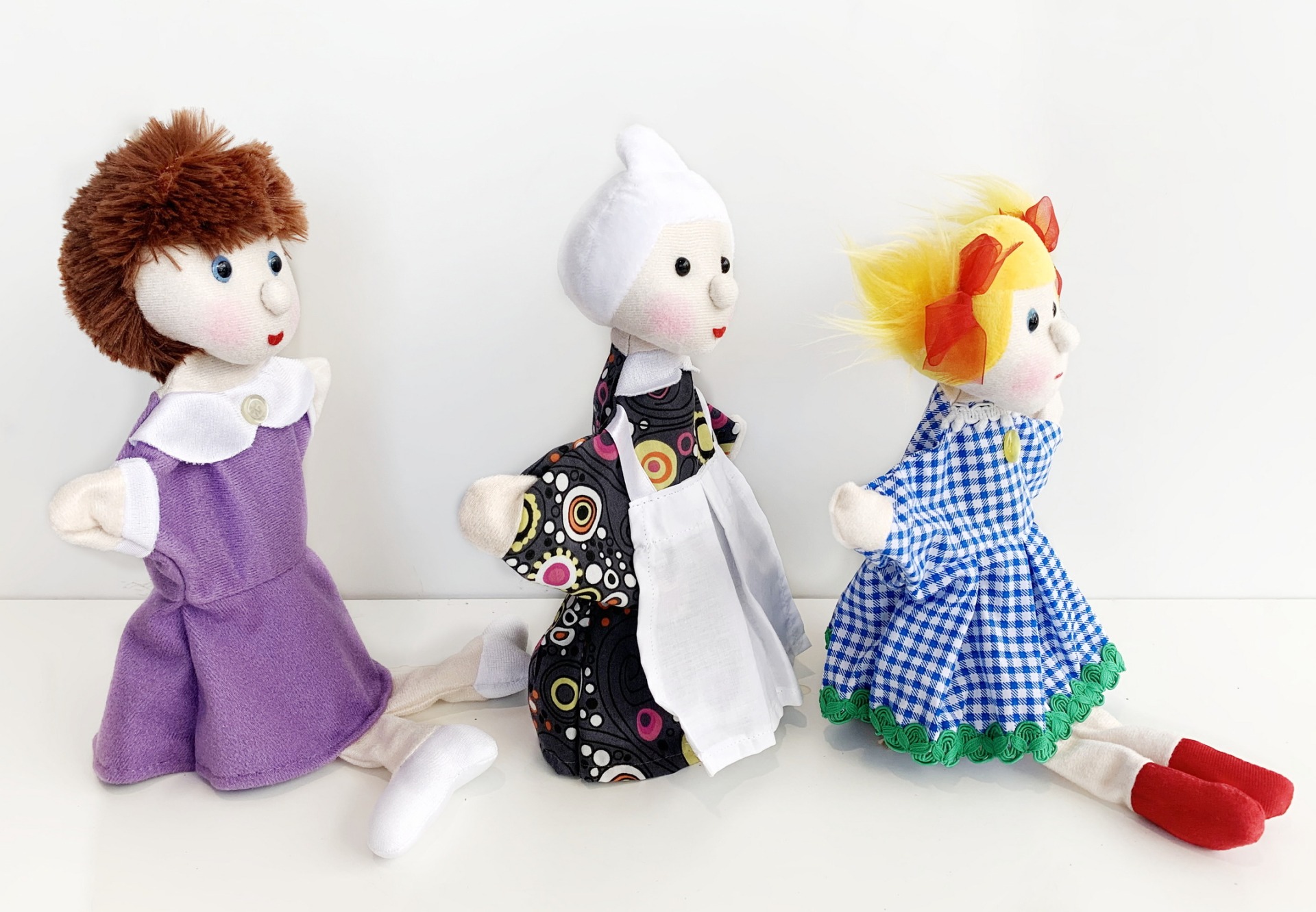 Семья (фабр) - набор кукол для кукольного театра