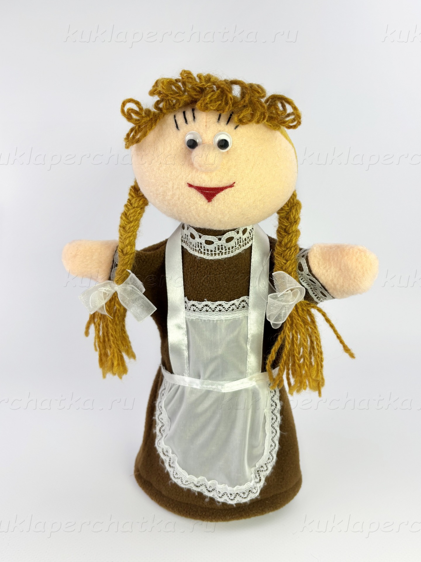 Девочка школьница кукла-перчатка