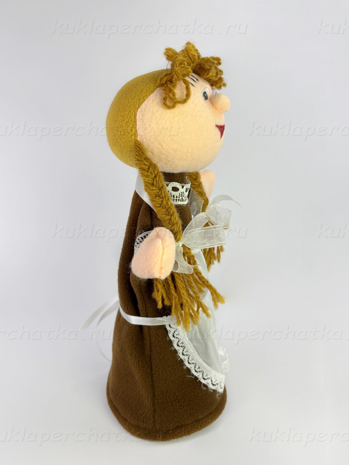 Девочка школьница кукла-перчатка