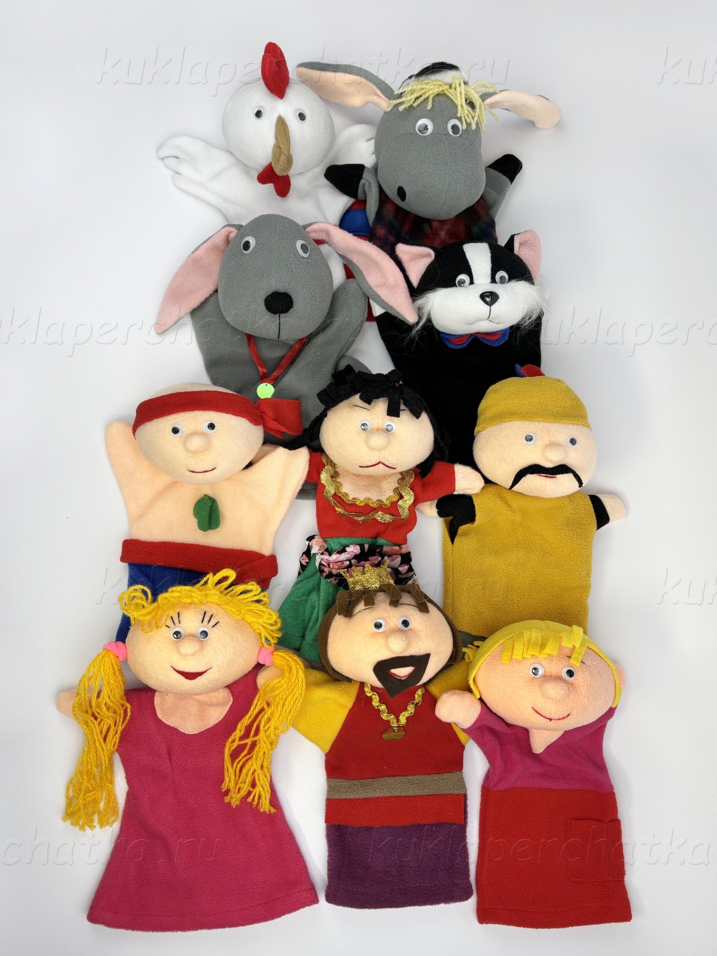 Артисты - набор кукол-перчаток для кукольного театра
