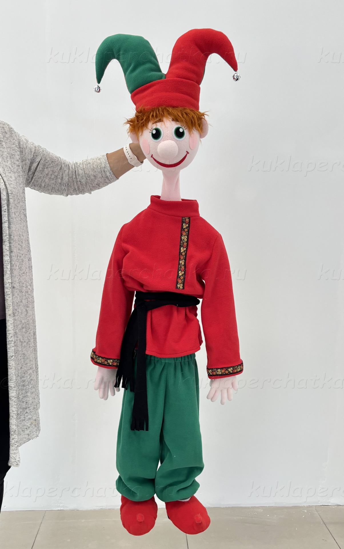 Петрушка - напольная / планшетная кукла, 150 см.