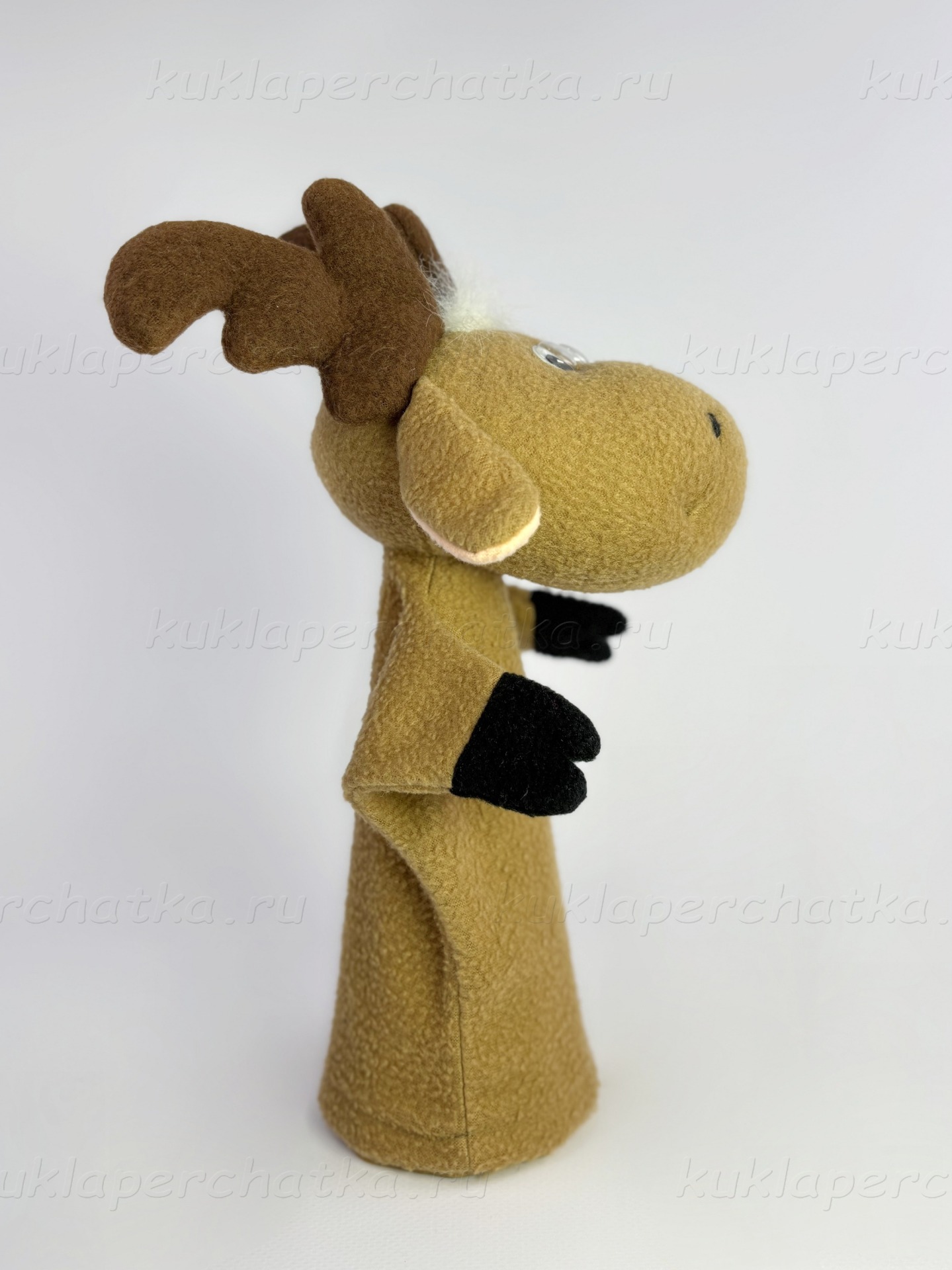 Лось кукла-перчатка