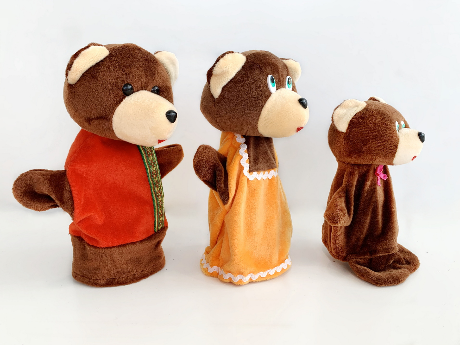 Три медведя (фабр) - набор кукол для кукольного театра