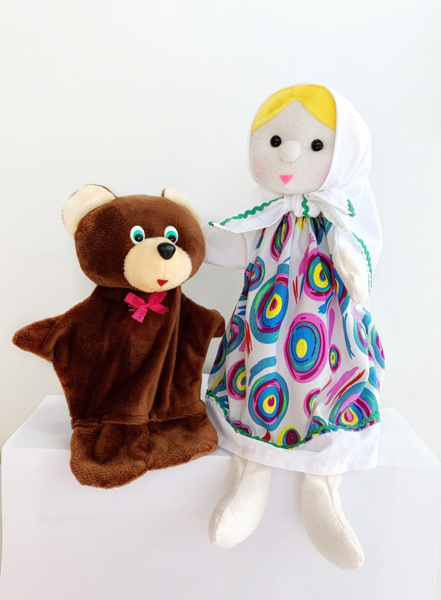Три медведя (фабр) - набор кукол для кукольного театра