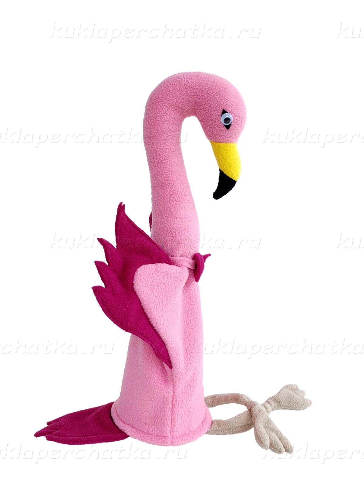 Фламинго кукла-перчатка