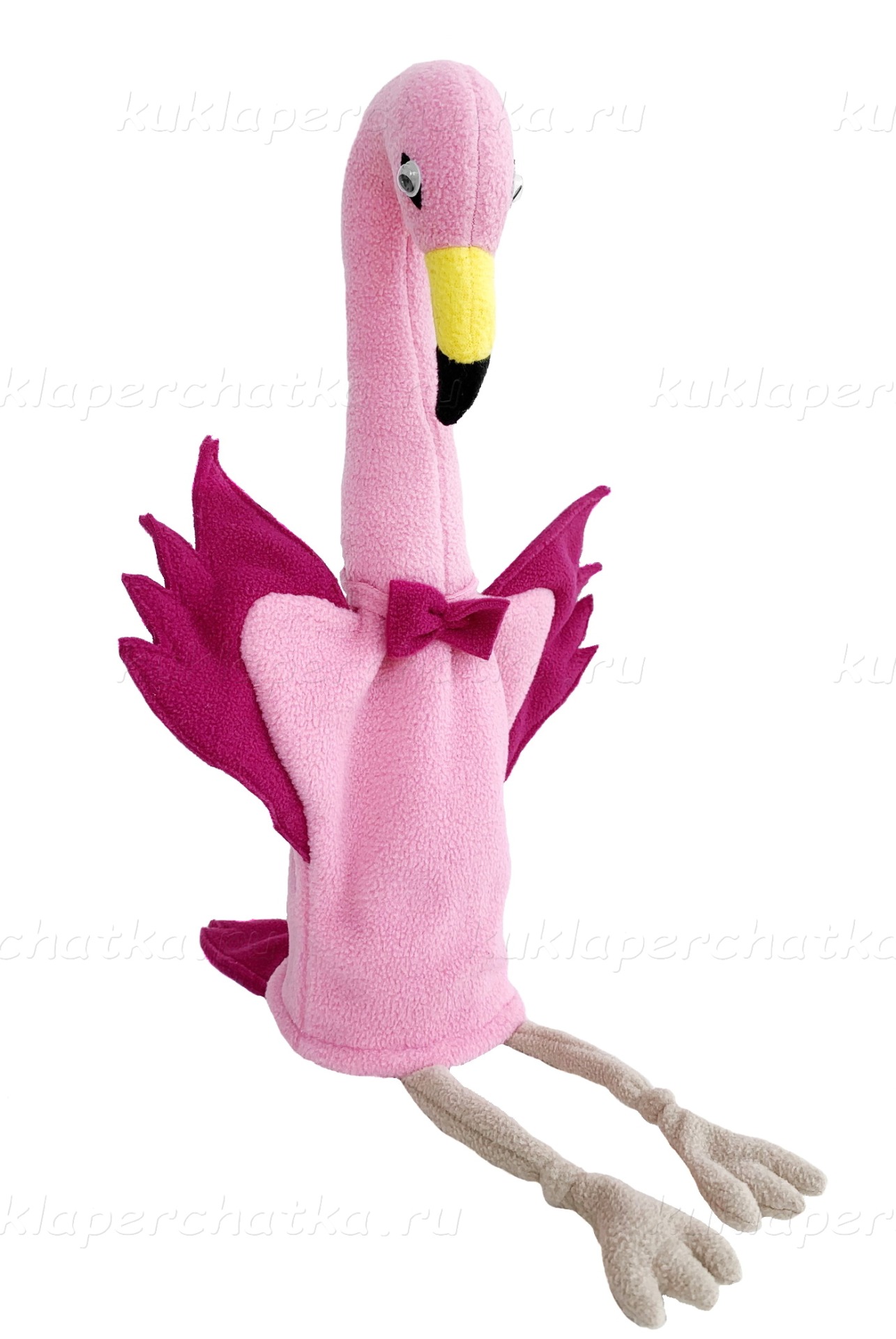 Фламинго кукла-перчатка