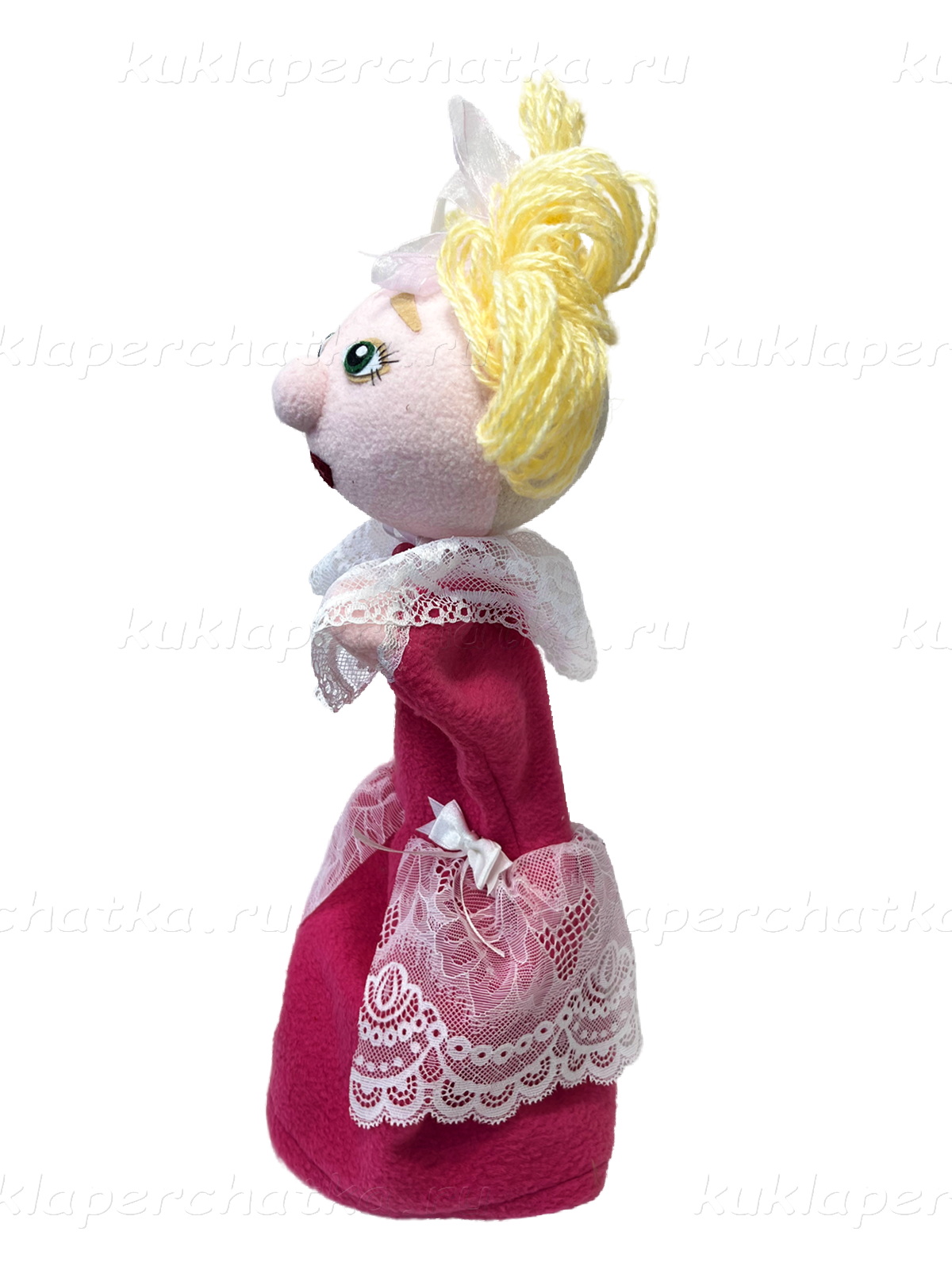 Девочка нарядная большая кукла-перчатка (35 см.)