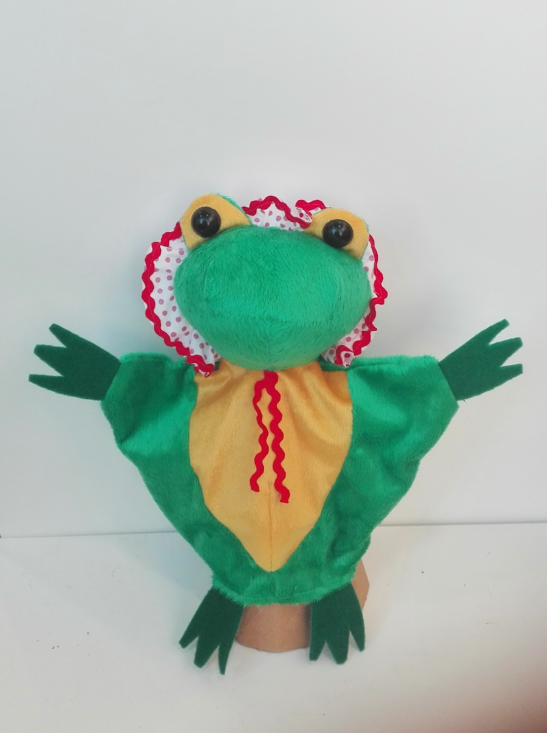 Лягушка жаба кукла-перчатка. Жаба- мама