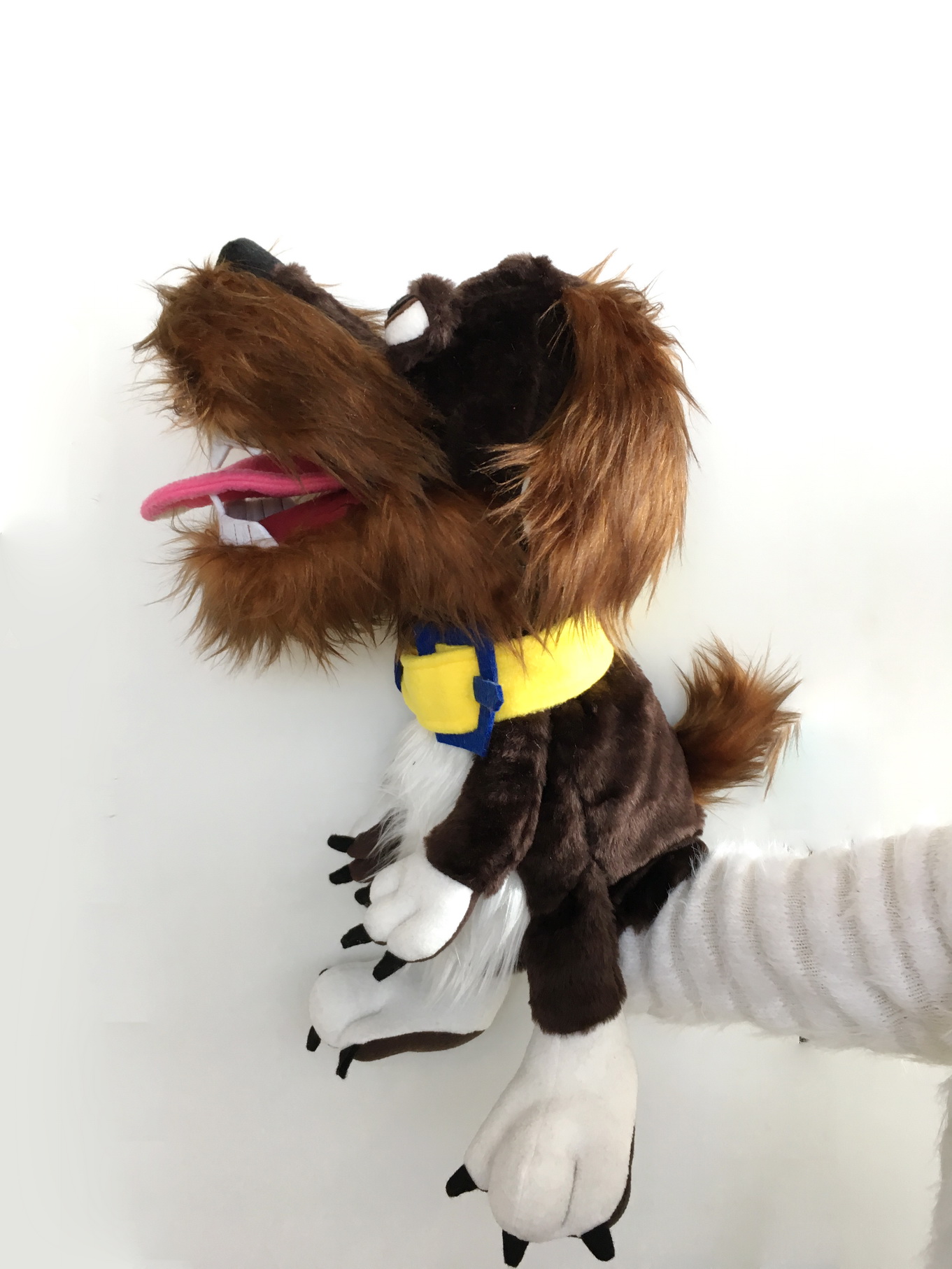 Собака / Пес Боб большая кукла-маппет с открывающимся ртом, 50 см.
