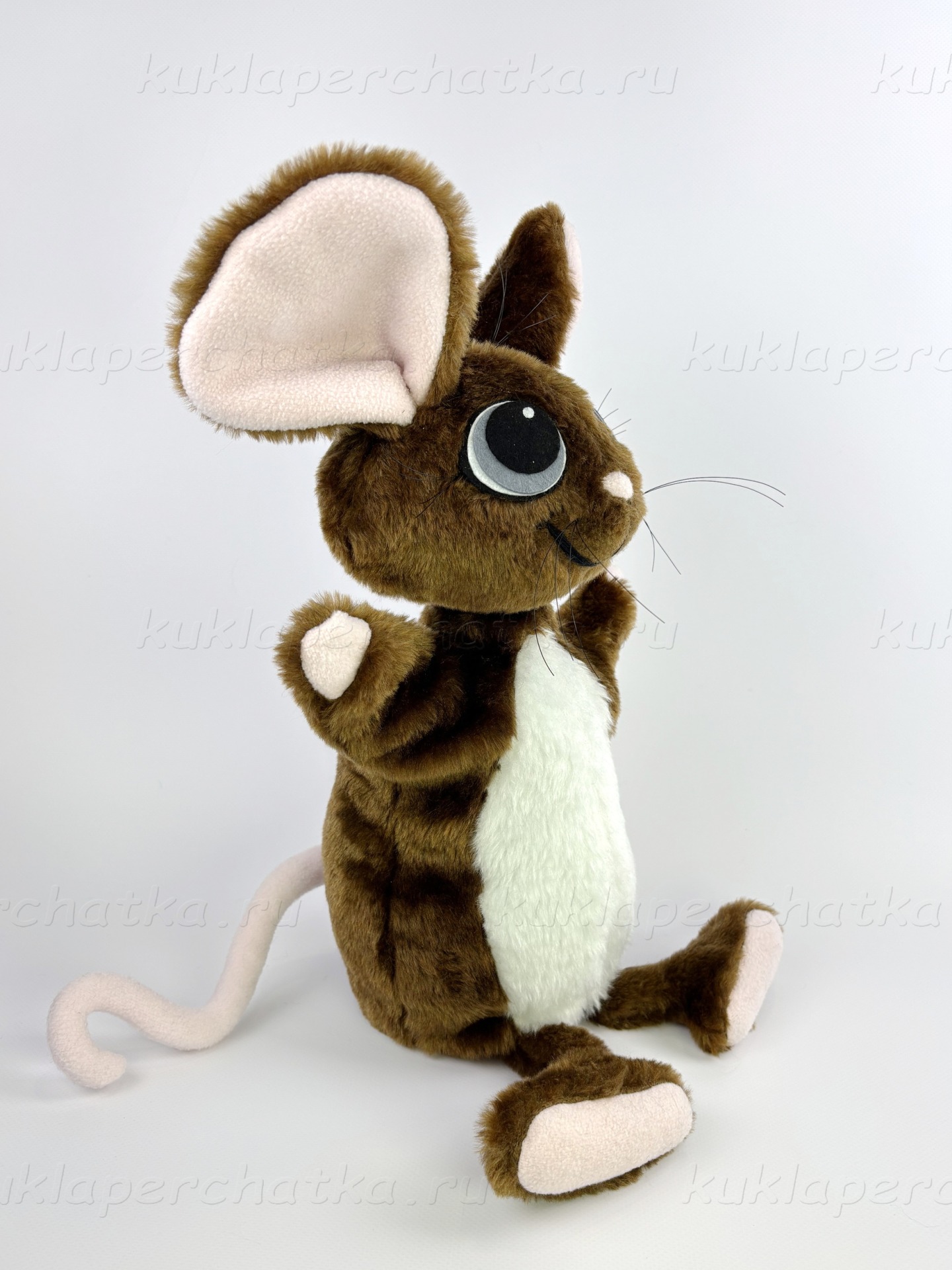 Мышь / Мышка - пушистик большая кукла-перчатка