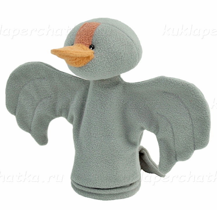 Гусь серый кукла-перчатка