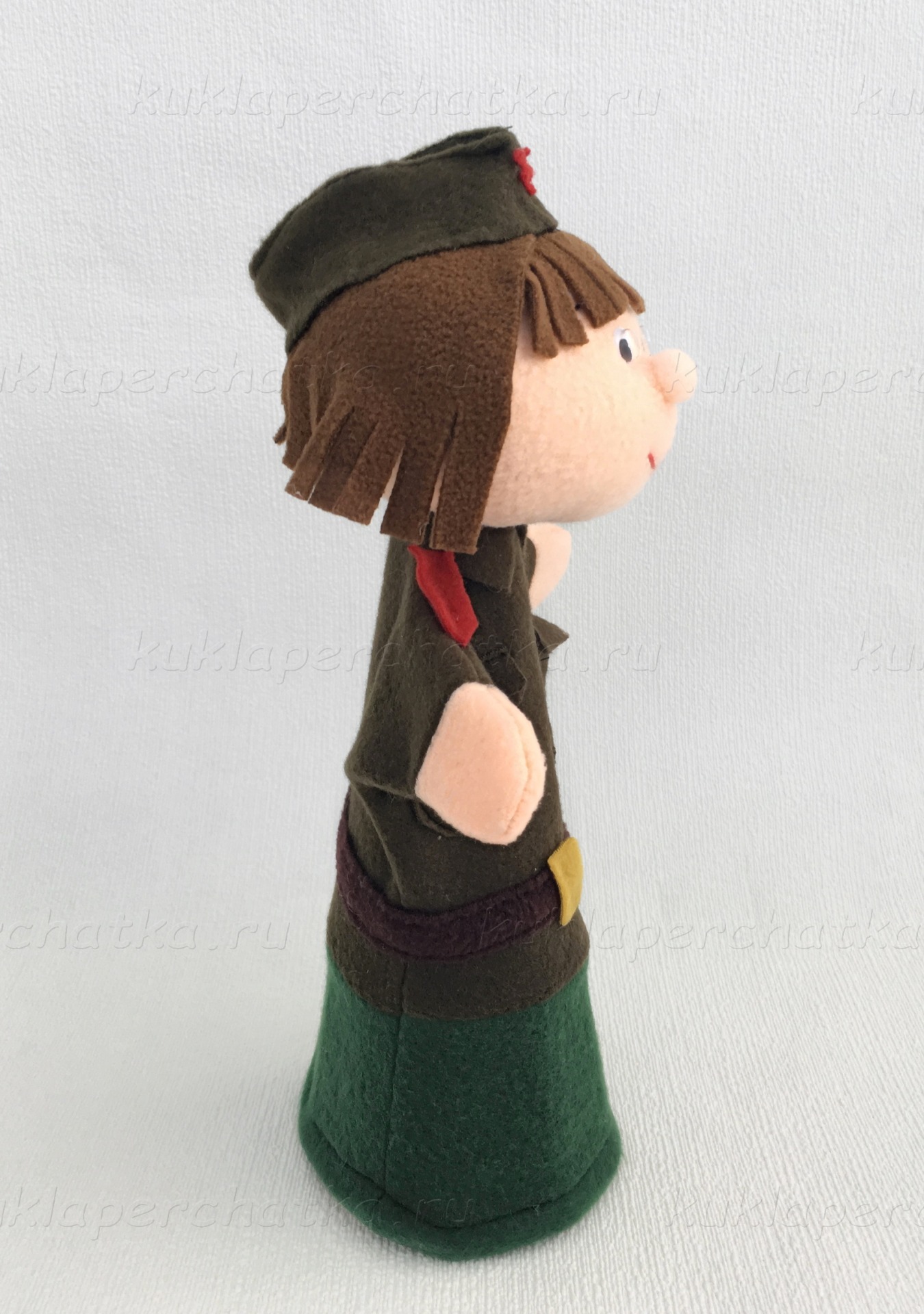 Солдатка кукла-перчатка