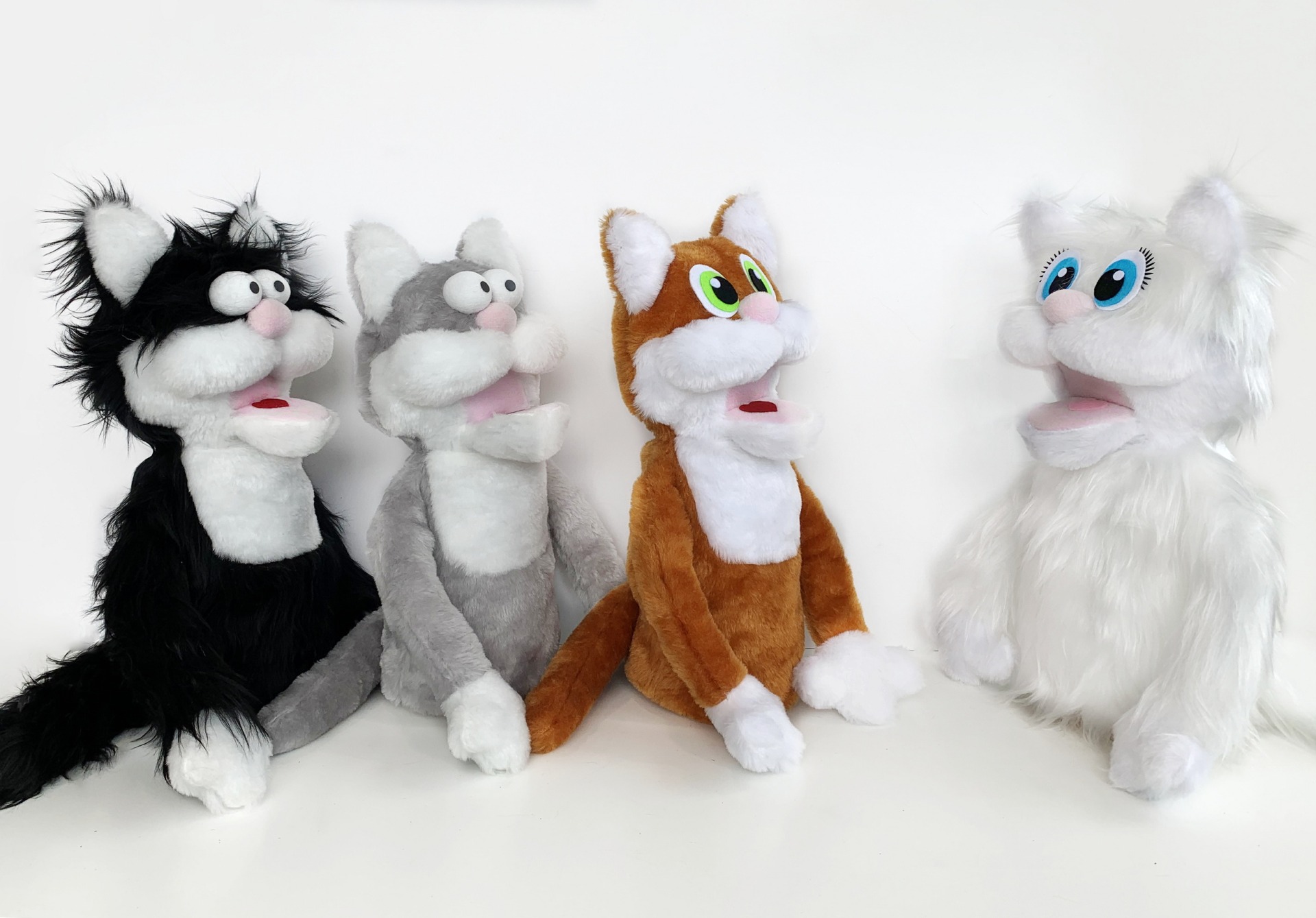 Мартовские коты - набор кукол-маппетов, 40 см.
