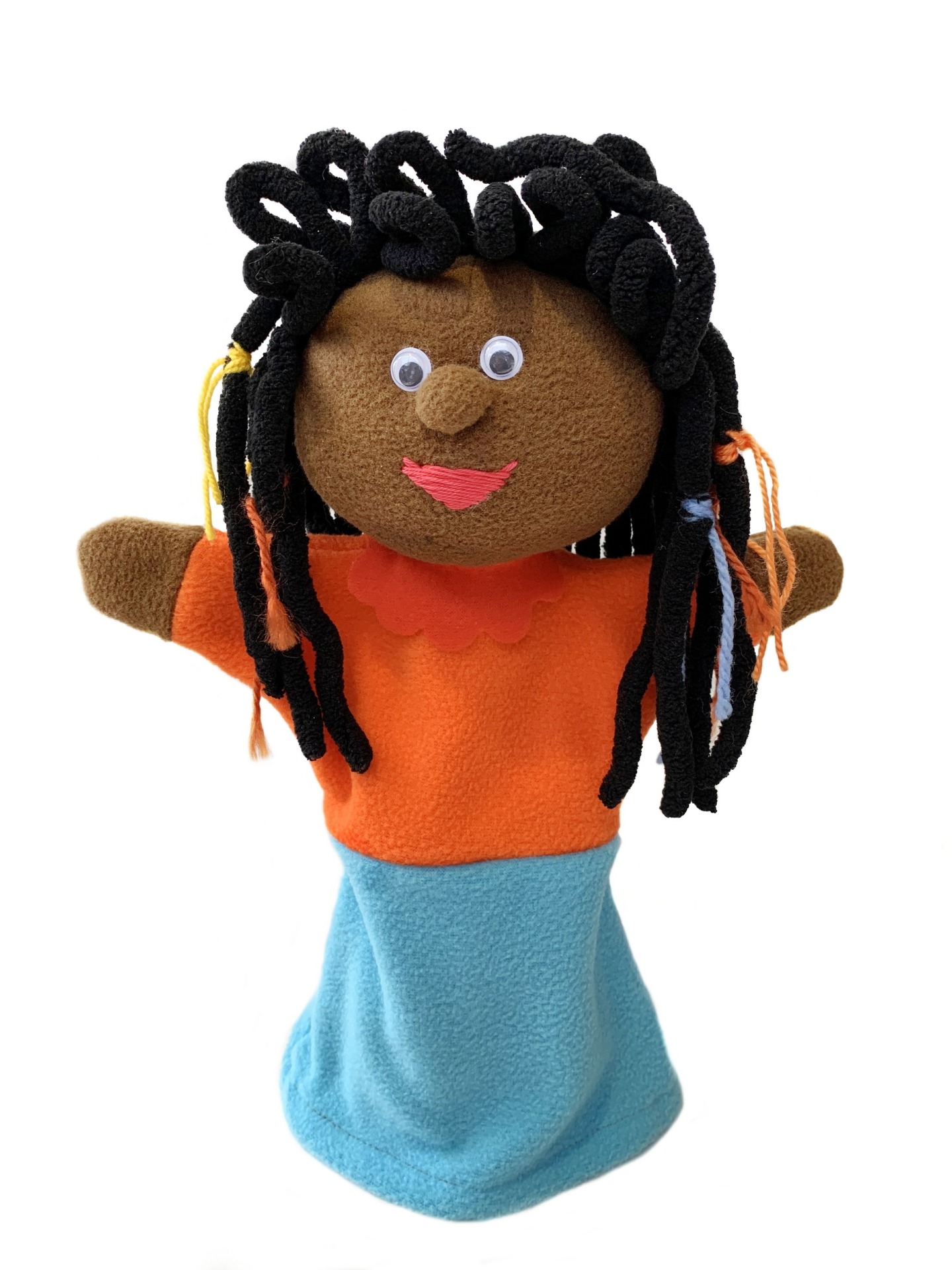 Девочка-негритянка кукла-перчатка