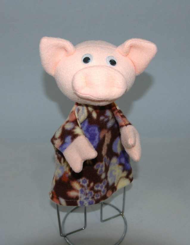 Свинка кукла-перчатка 