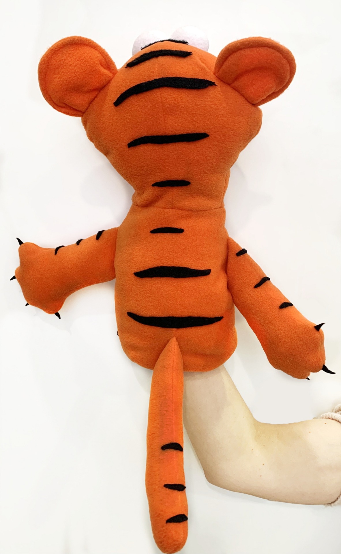 Тигр / Тигренок - кукла-маппет с открывающимся ртом, 35 см.