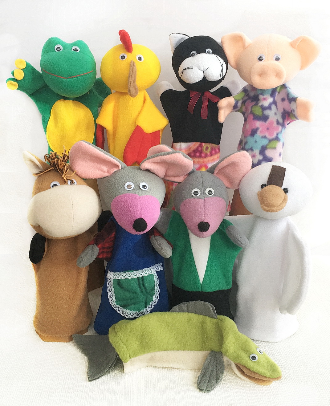 Глупый мышонок - набор кукол-перчаток для кукольного театра