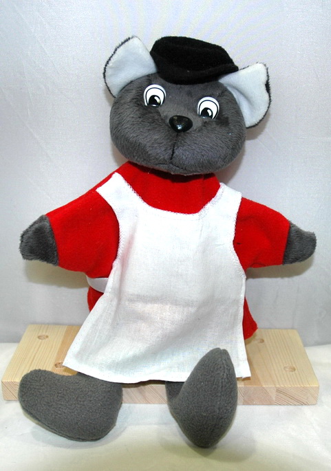 Кот Василий дворник из сказки Кошкин дом кукла - перчатка
