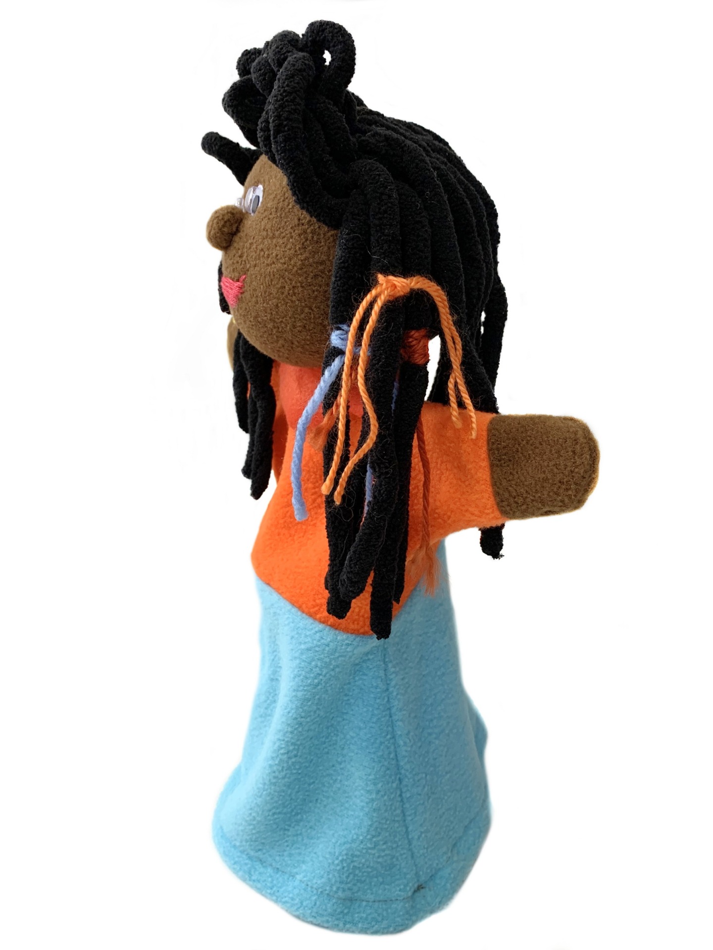 Девочка-негритянка кукла-перчатка